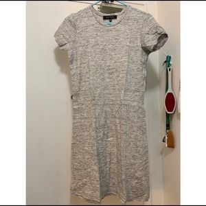 Pink Tartan Small Cotton Dress in salt and pepper